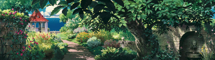 The Garden at Hotel Adriano (Porco Rosso)